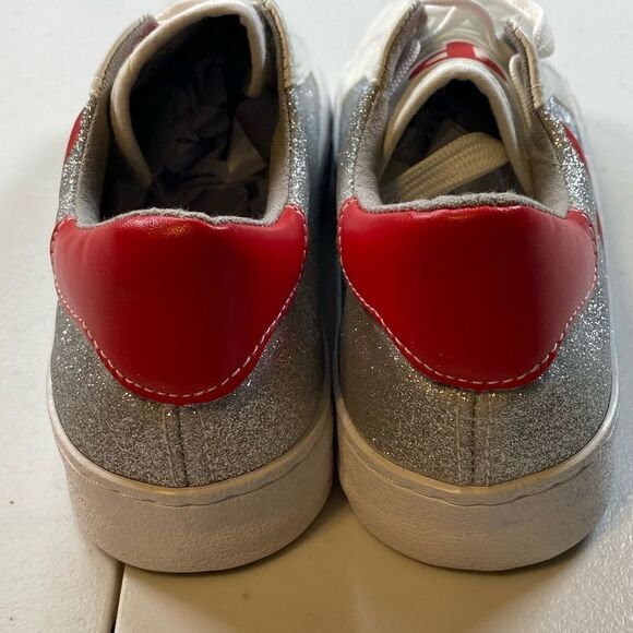NWOB MLB Women’s Philadelphia Phillies Logo Glitter Sneakers Tennis Shoes Size 8 - Picture 8 of 10